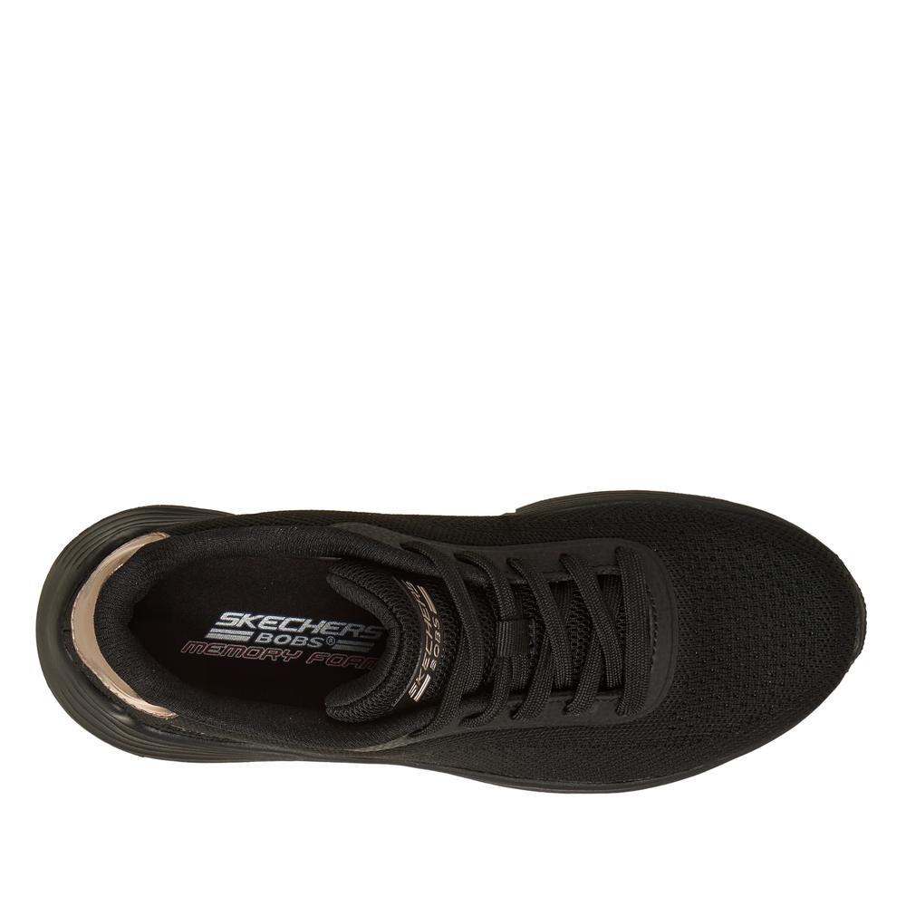 Női cipő Skechers Bobs Sport Squad Waves Current Look 117679BBK - fekete