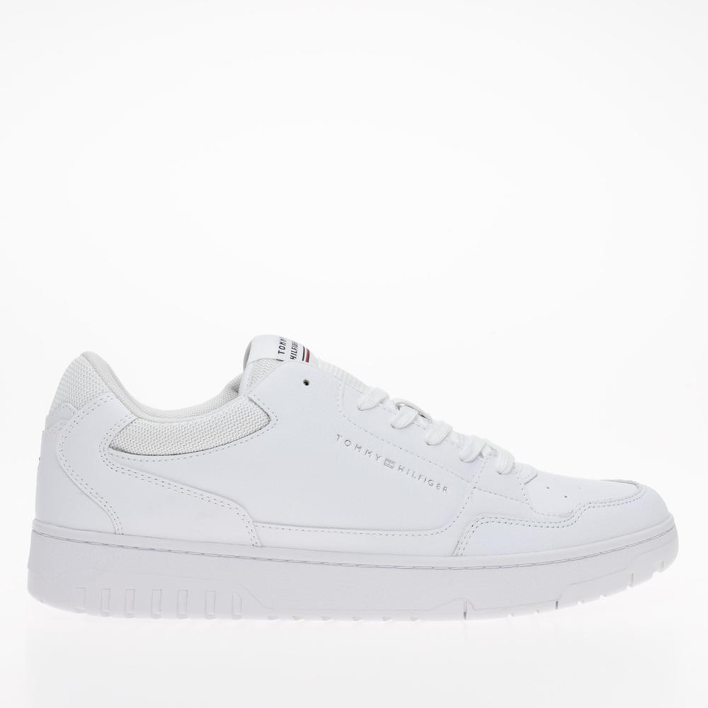 Cipő Tommy Hilfiger TH Basket Core Leather FM0FM04727-YBS - fehér