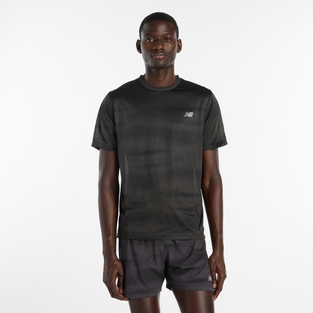 Férfi futópóló New Balance MT61G4S7BGR - fekete