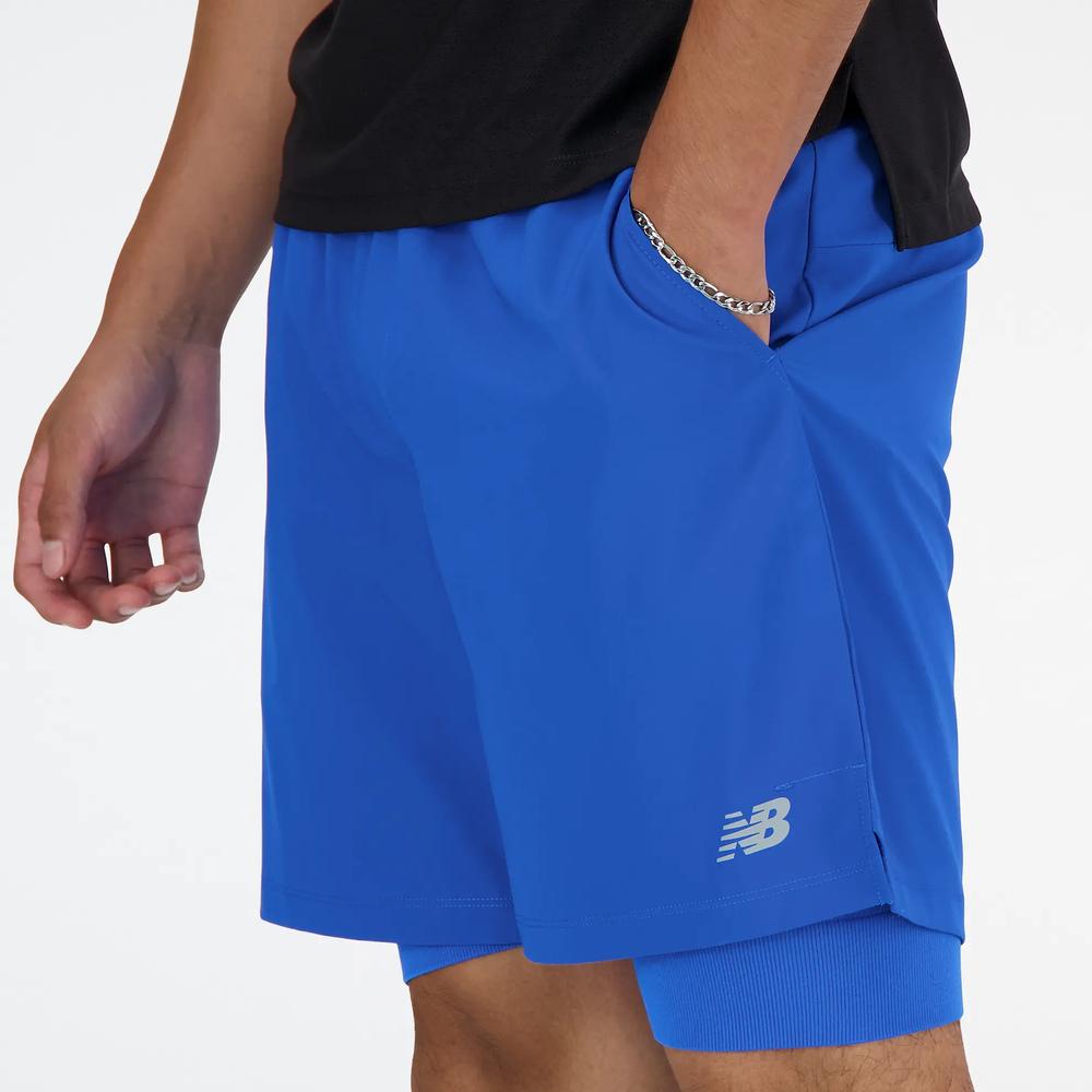 Férfi futónadrág New Balance MS41288BUL - kék