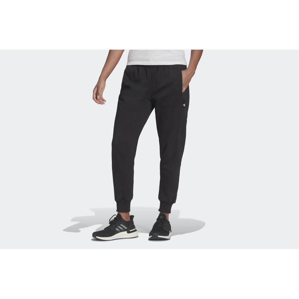 Melegítőnadrág adidas Sportswear Studio Lounge Fleece HE0421 - fekete