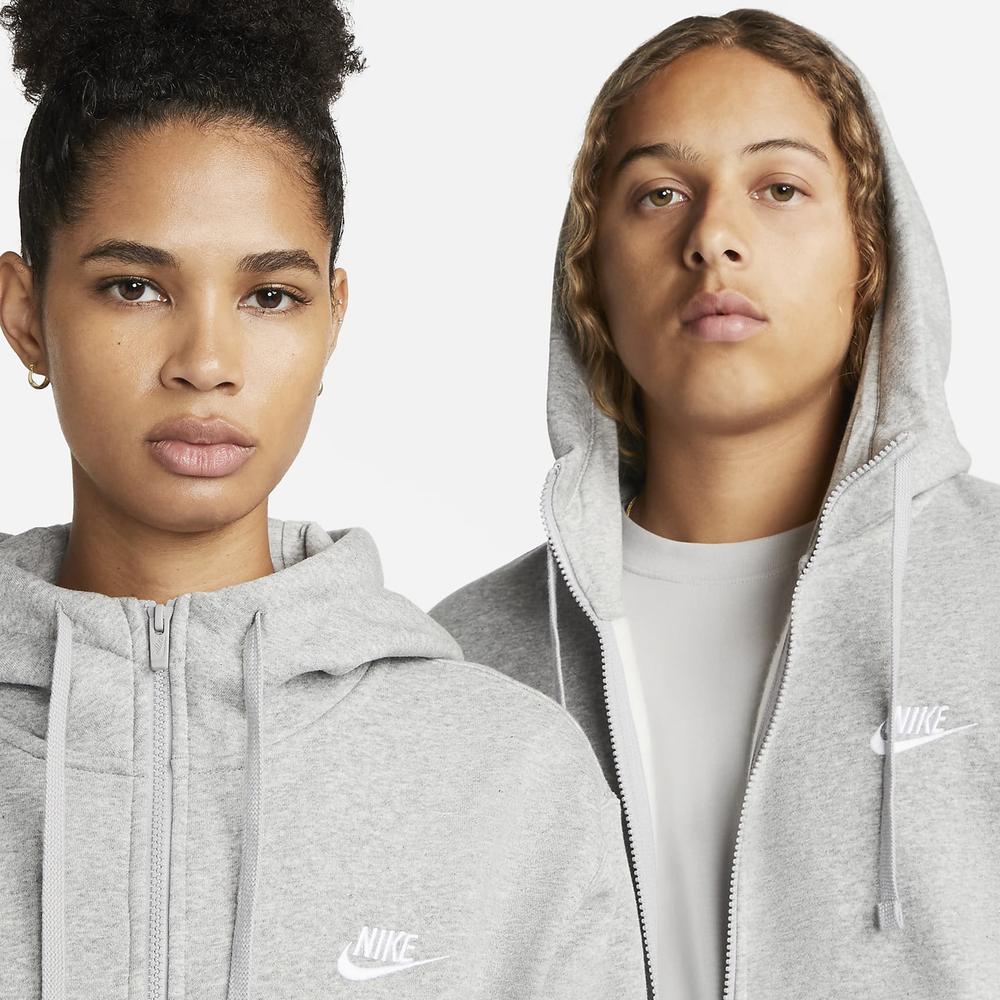 Pulóver Nike Nsw Club Hoodie Fz BV2645-063 - szürke
