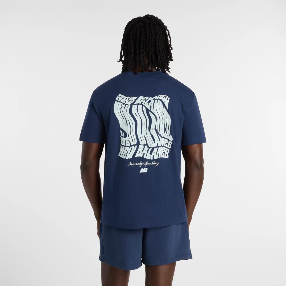 Férfi póló New Balance MT61B2STNNY - sötétkék