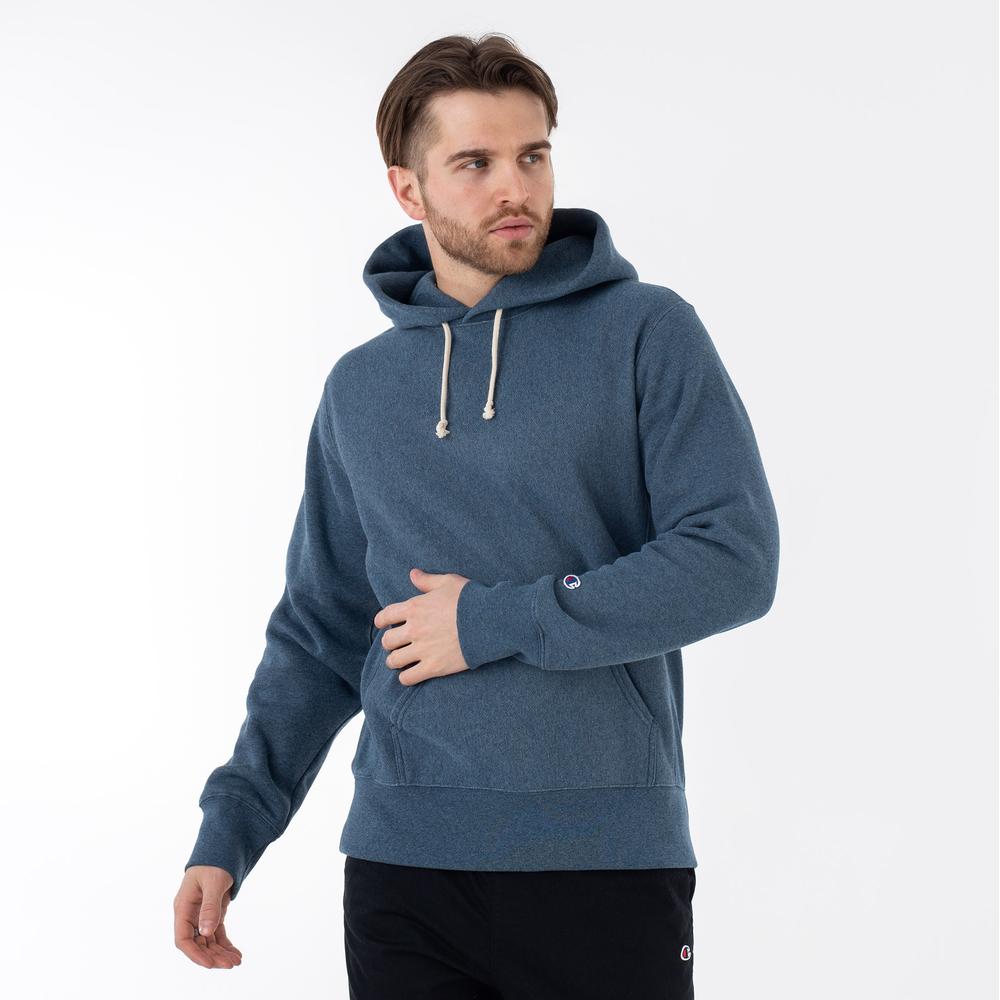Pulóver Champion Hooded Sweatshirt 218800-BM513 - sötétkék