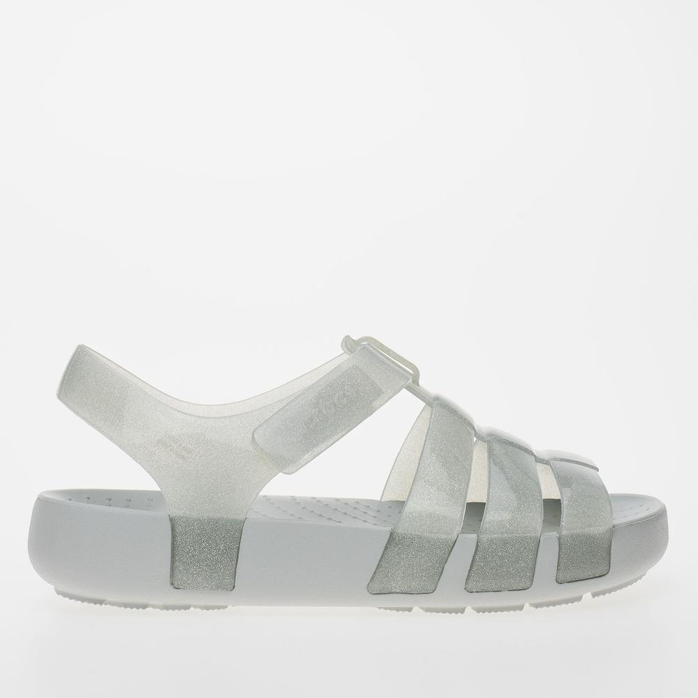 Szandál Crocs Isabella Glitter 209836-0IC - szürke