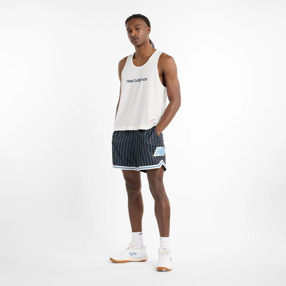 Edzőpóló New Balance MT51608BK - fehér