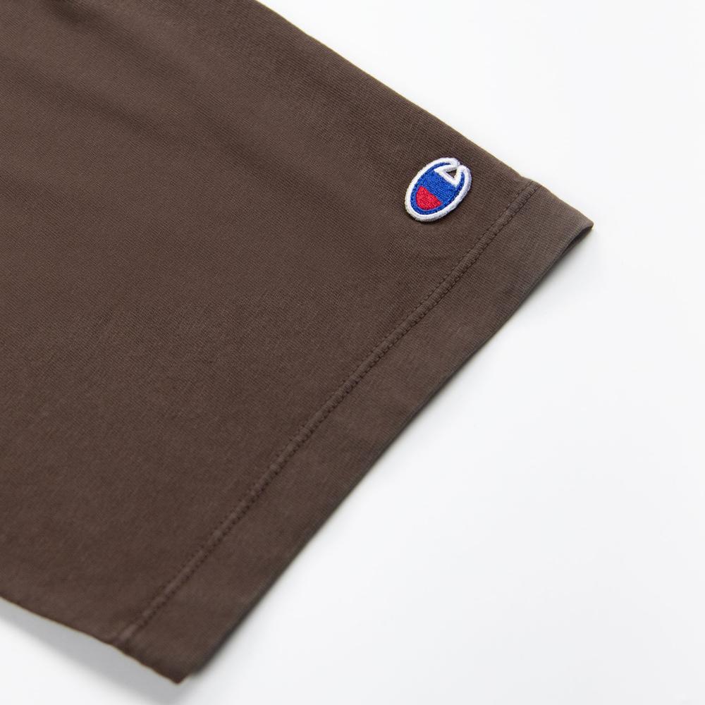 Póló Champion Crewneck 117449-MS663 - barna