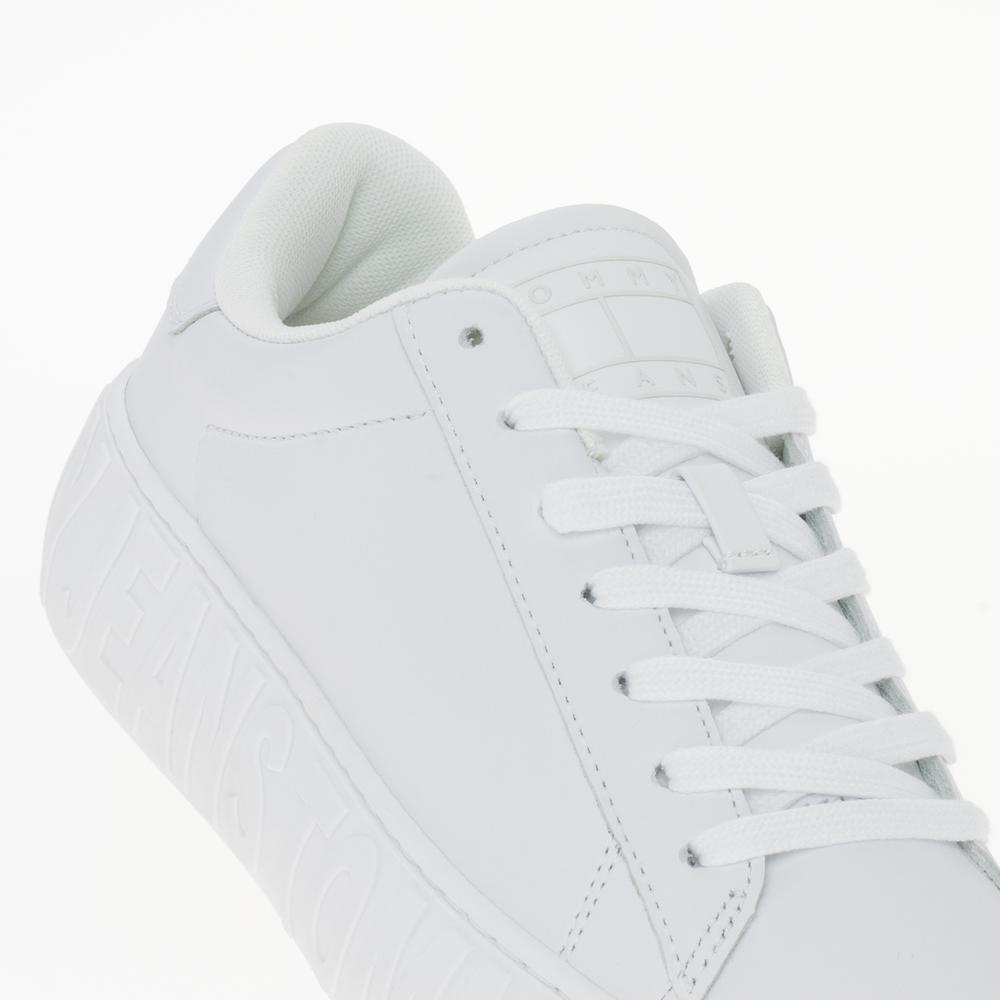 Cipő Tommy Jeans Leather Cupsole Ess EN0EN02507-YBS - fehér
