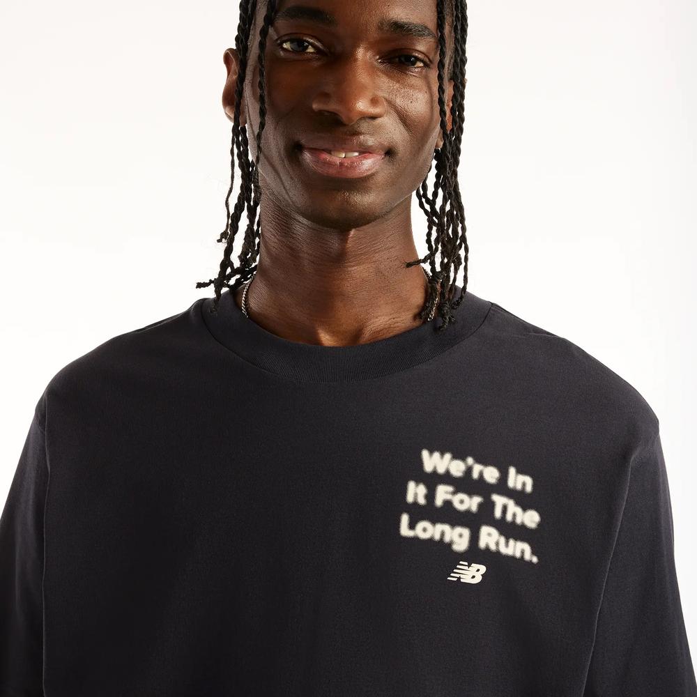 Férfi futópóló New Balance Foggy Daze 1906 MT62R4SWDNT - fekete