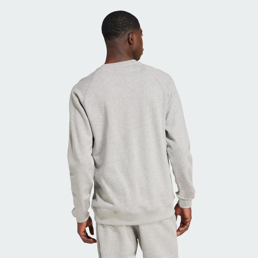 Pulóver adidas Trefoil Essentials Crewneck IX7677 - szürke