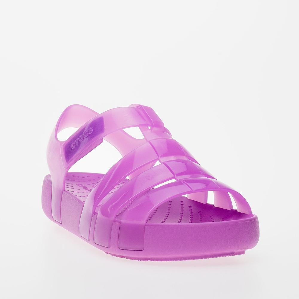 Szandál Crocs Isabella Jelly Sandal 209837-6WQ - rózsaszín