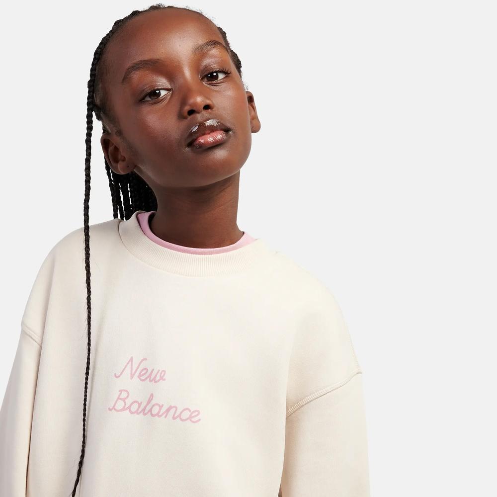Gyerek felső New Balance LAKG0203BIS - bézs