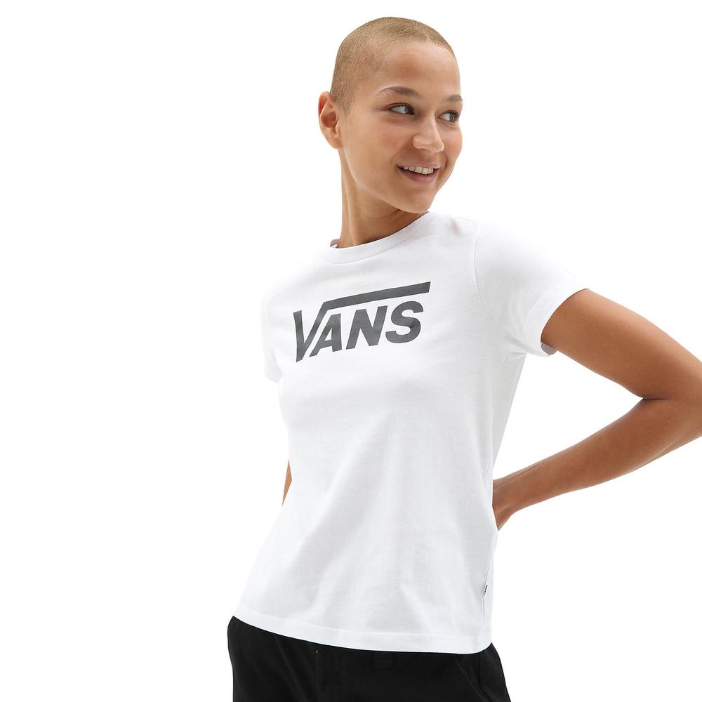 VANS T-SHIRT FLYING V CREW TEE > VN0A3UP4WHT1