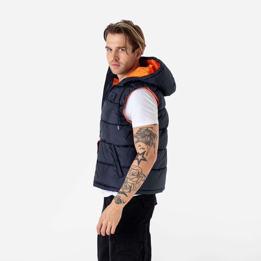 Mellény Alpha Industries Puffer Vest FD 11811007 - sötétkék