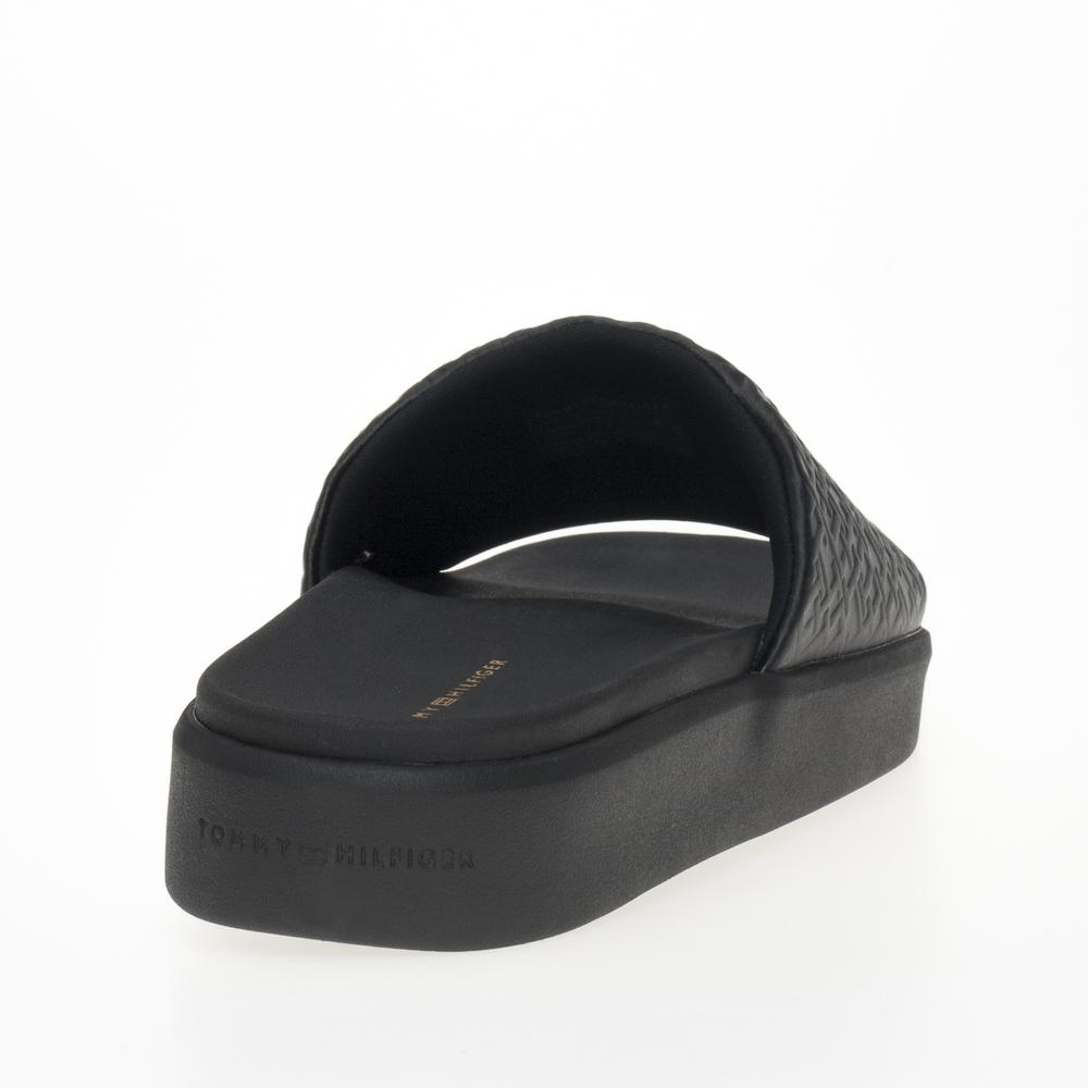 Flip Flop Tommy Hilfiger Monogram Pool FW0FW07855-BDS - fekete