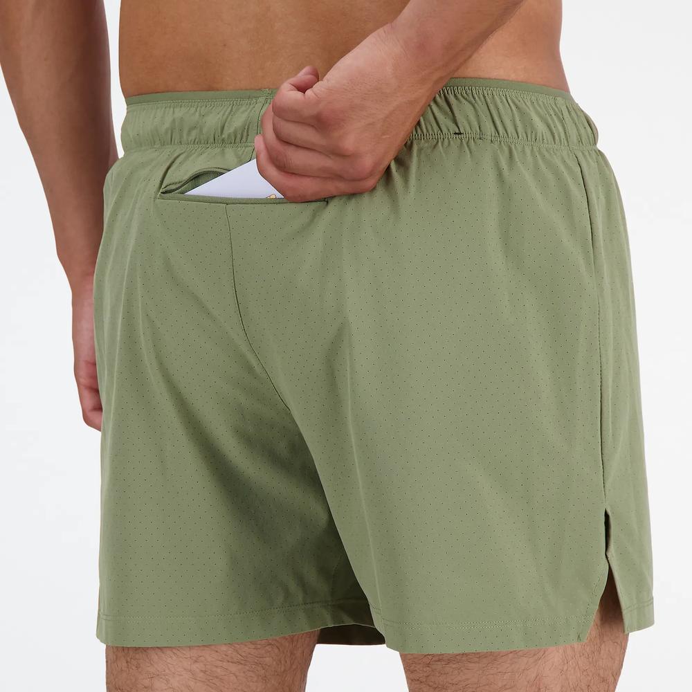 Férfi futónadrág New Balance MS41286DEK - zöld