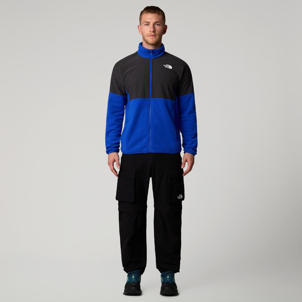 Pulóver The North Face 100 Glacier Heavyweight Full-Zip Fleece 0A89JGJL11 - sötétkék