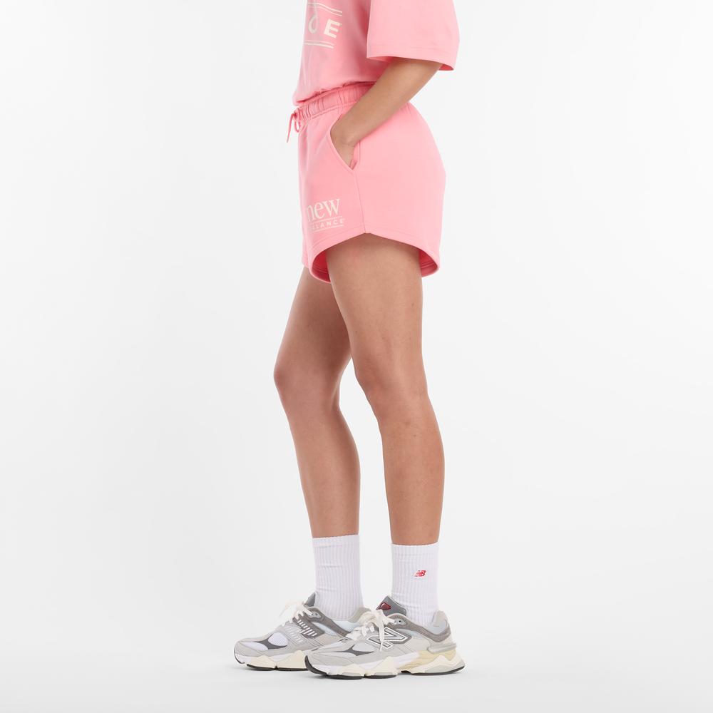 Női rövidnadrág New Balance WB61Y80AAA6 - rózsaszín