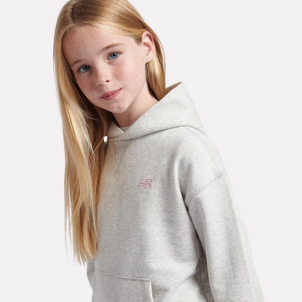 Gyerek felső New Balance LAKG0056AHH - szürke