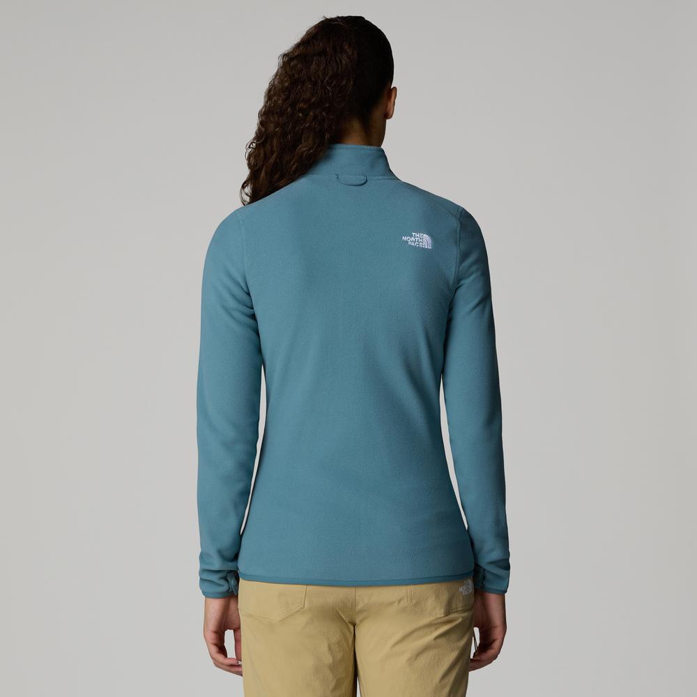 Női pulóver The North Face 100 Glacier Full-Zip Fleece 0A855O4221 - kék