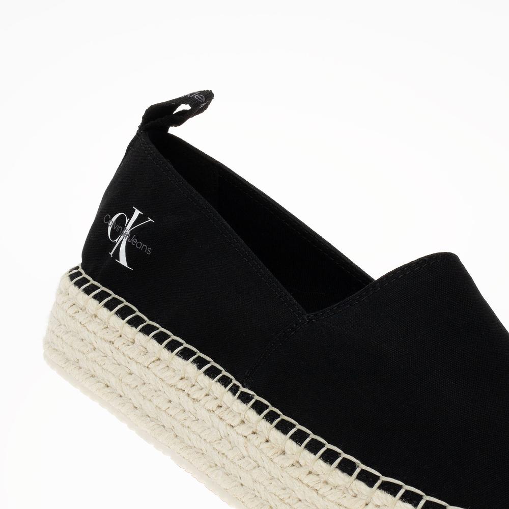 Cipő Calvin Klein Platform Espadrille ML BTW YW0YW01378-BEH - fekete