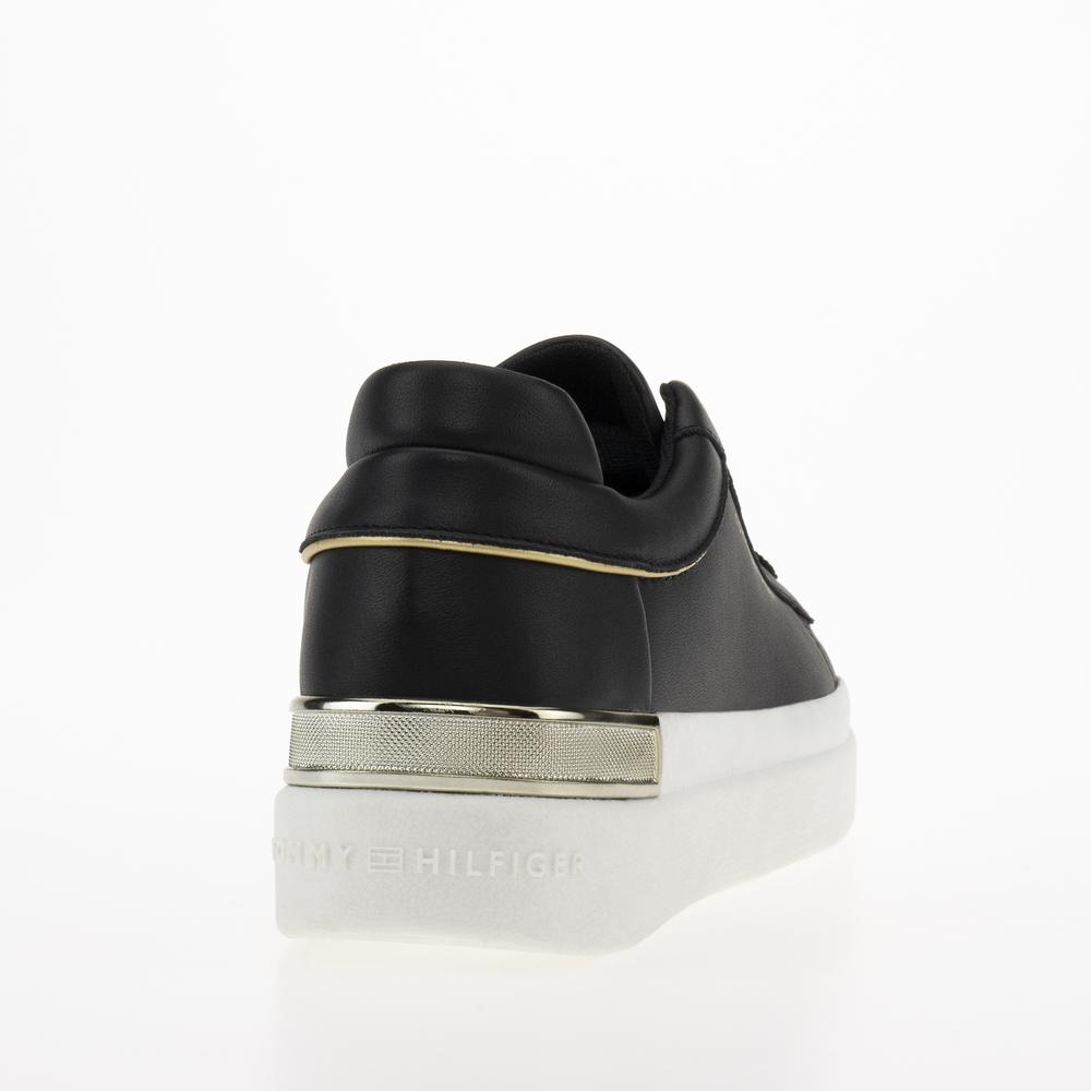 Cipő Tommy Hilfiger Lux Metallic Cupsole FW0FW07030-BDS - fekete