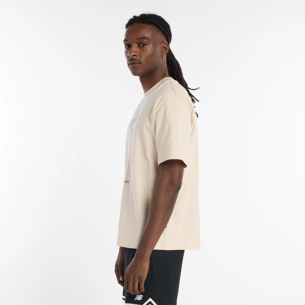 Férfi futópóló New Balance MT53611BIS - bézs