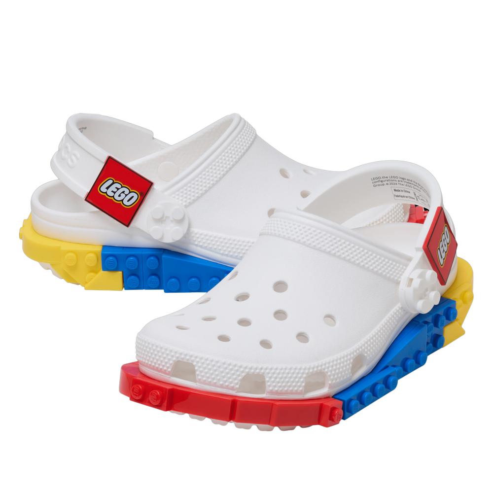 Fyerek flip flop Crocs System Classic Clog 211874-100 - fehér
