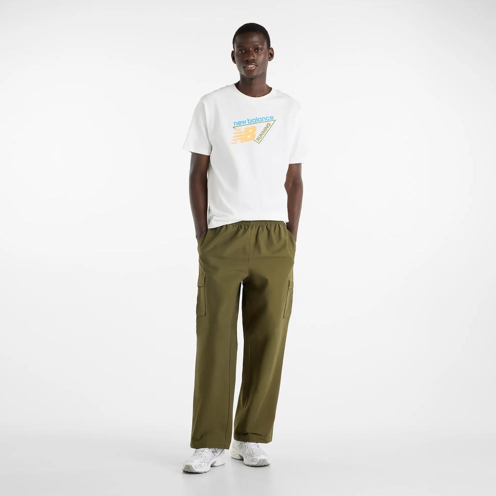 Férfi póló New Balance Classic Tri-Logo MT61N1YVSST - fehér