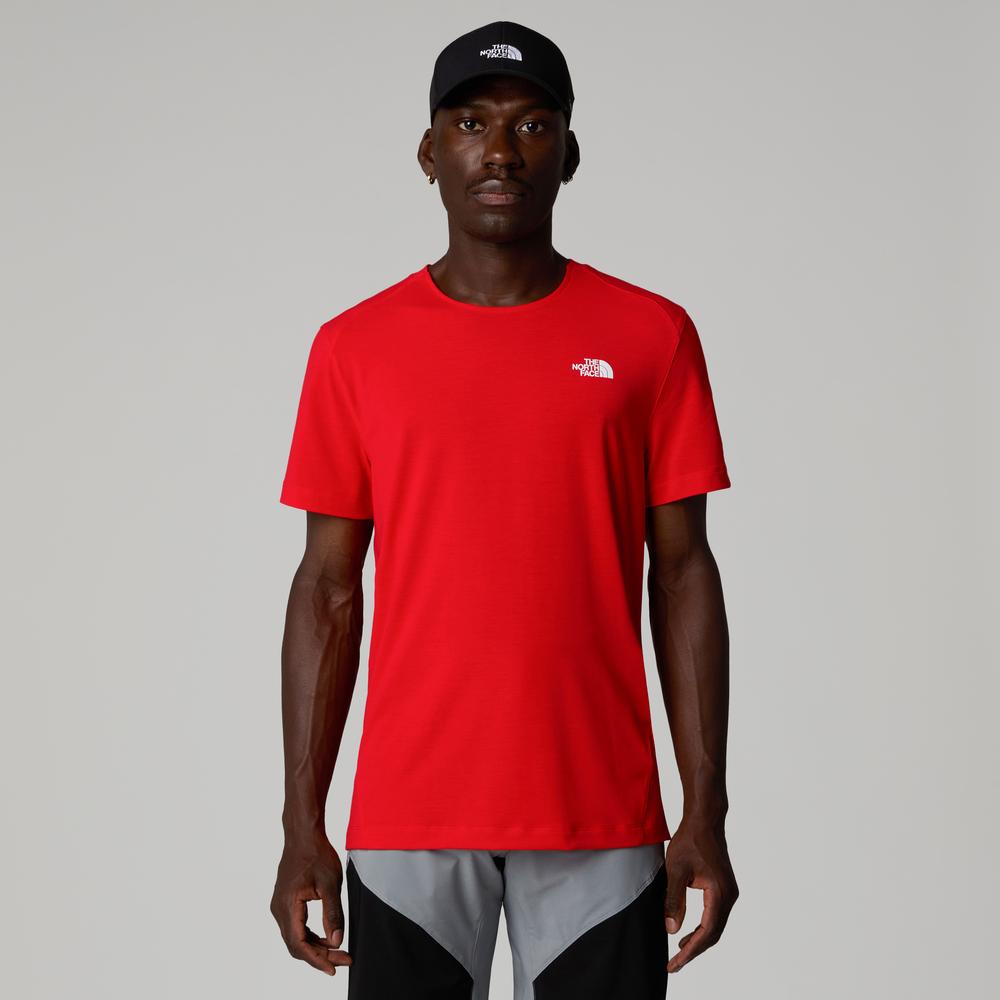 Férfi póló The North Face Lightning Alpine 0A87H7HCL1 - piros