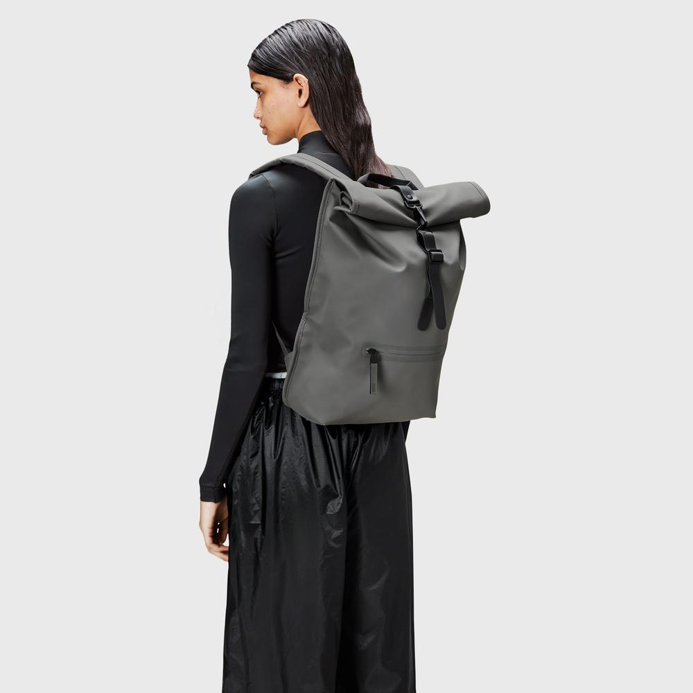 Hátitáska Rains Rolltop Rucksack 13320-13 - szürke
