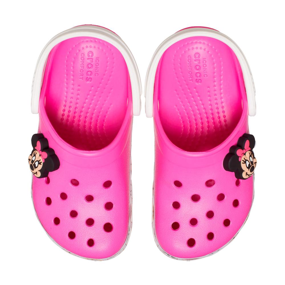 Flip Flop Crocs Toddler Fun Lab Disney Minnie Mouse Band Clog 207720-6QQ - rózsaszín