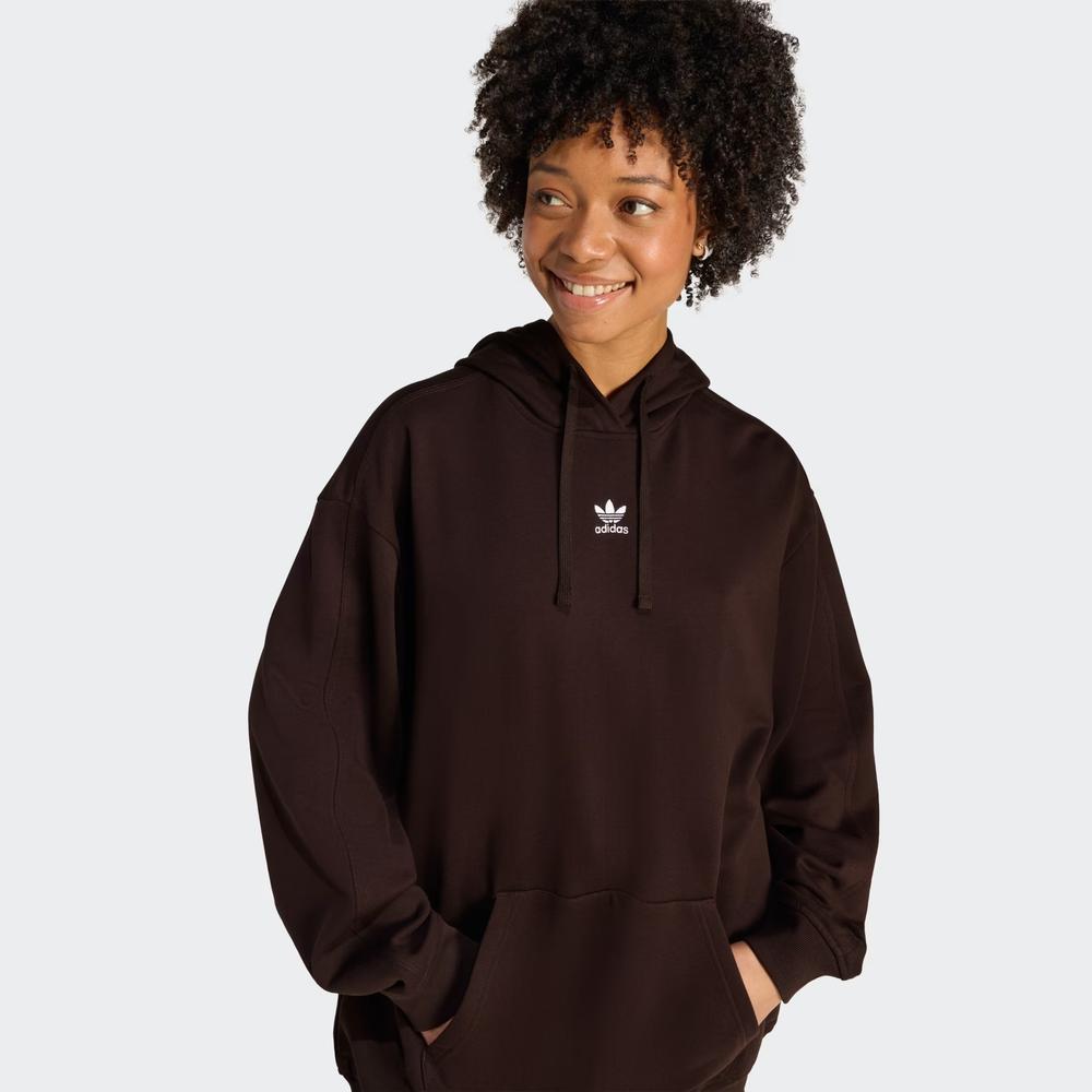 Női pulóver adidas Originals Essentials Loose French Terry KC9145 - barna