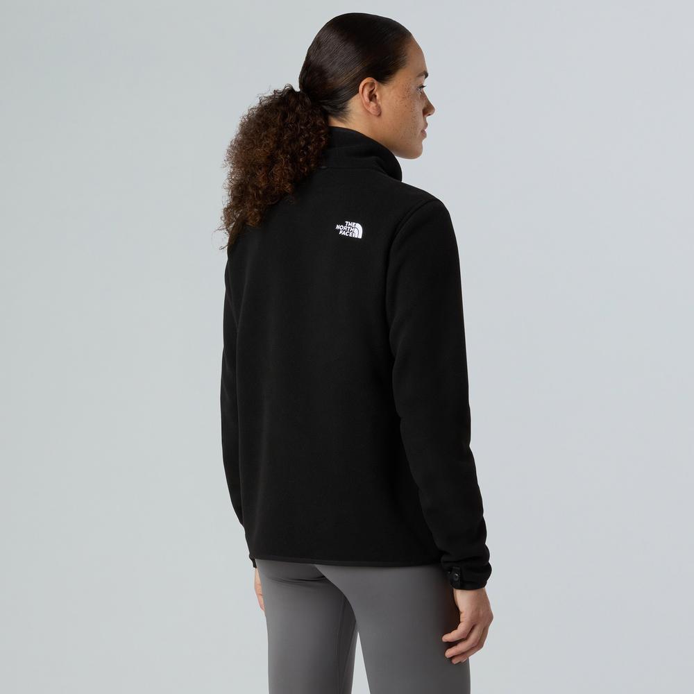 Női pulóver The North Face 100 Glacier Full-Zip Fleece 0A8D2FJK31 - fekete