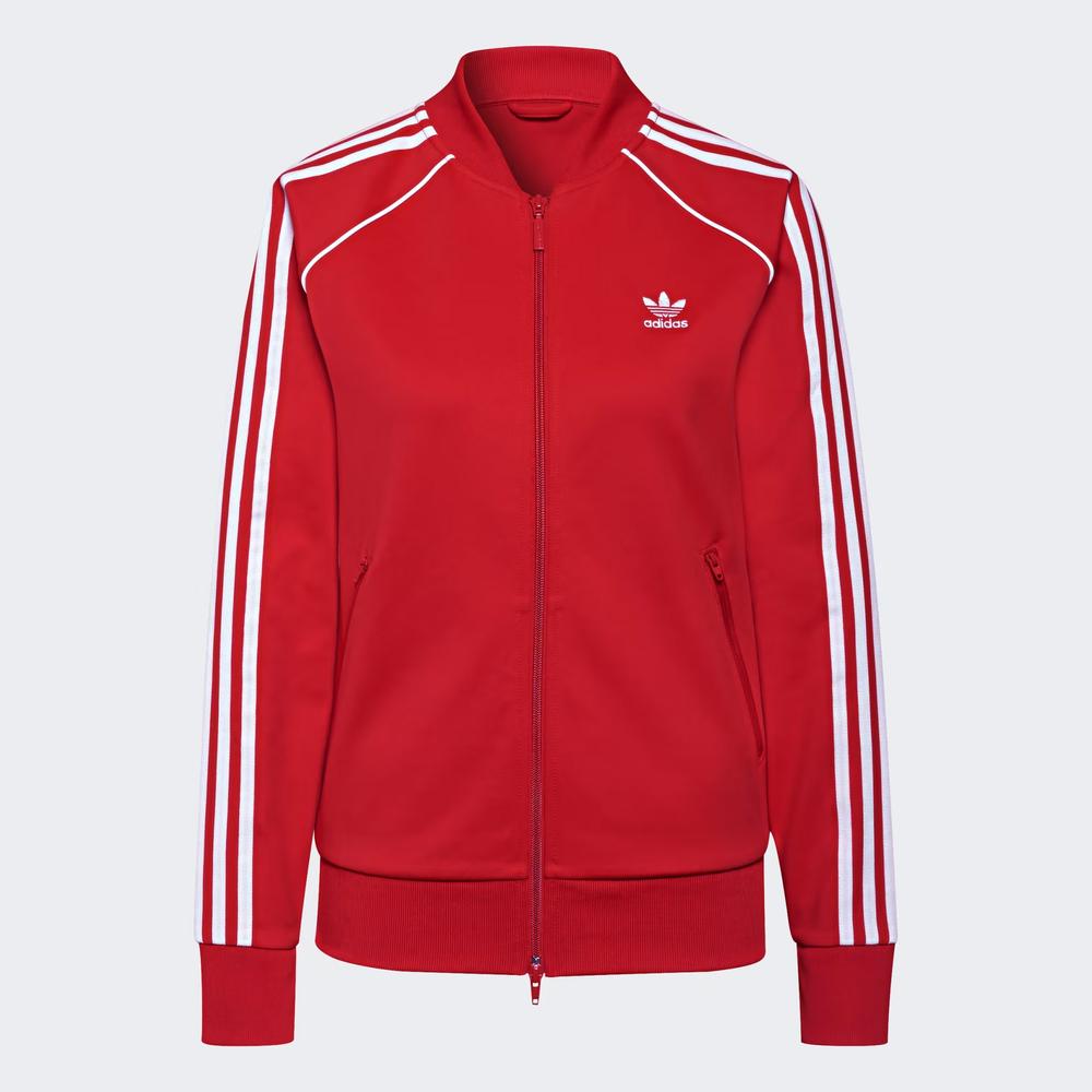 Pulóver adidas Originals Primeblue SST Track Jacket H18189 - piros