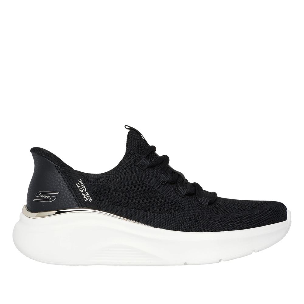 Női cipő Skechers Slip-ins Bobs Sport B Love Tru Delight 117617BLK - fekete