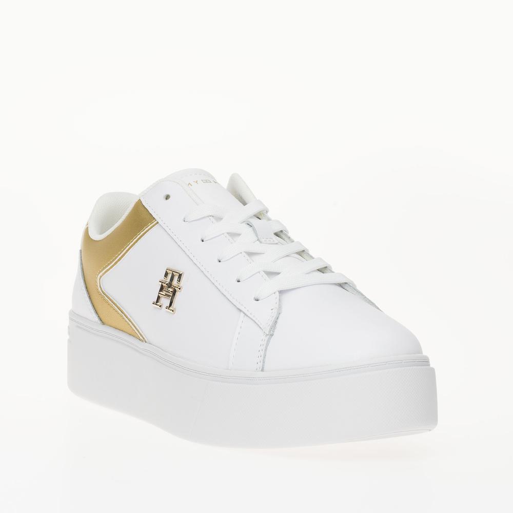 Cipő Tommy Hilfiger Platform Court FW0FW08073-0K6 - fehér