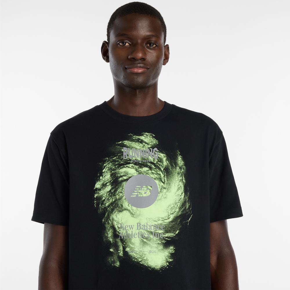 Férfi futópóló New Balance Vortex Performance MT6164W1BK - fekete