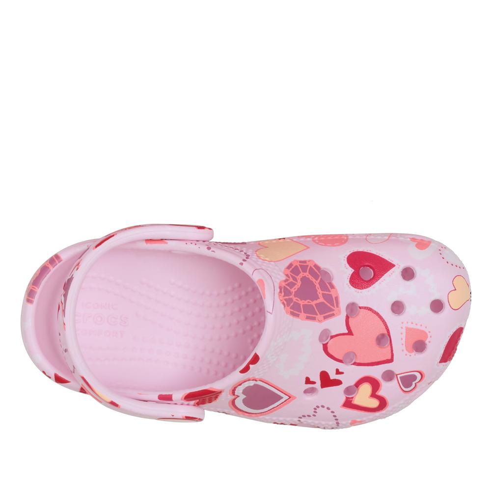 Flip Flop gyerek Crocs Classic Valentine's Day Clog 209755-7CI - rózsaszín