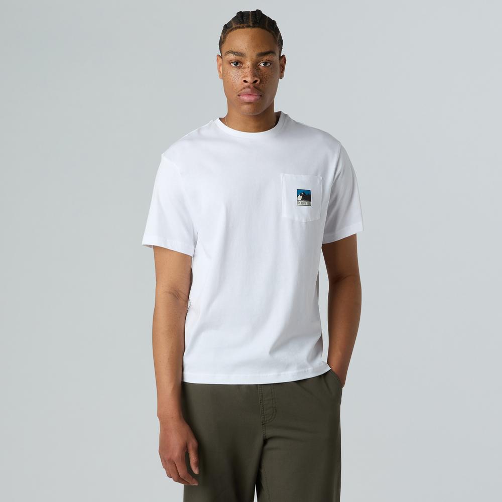 Férfi póló The North Face Mountain 0A8E3MFN41 - fehér