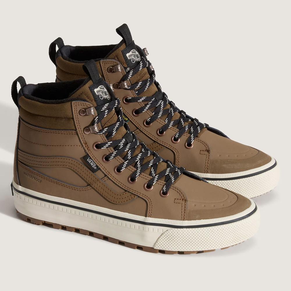 Férfi cipő Vans SK8-Hi Waterproof Insulated VN000DAQ91K1 - barna