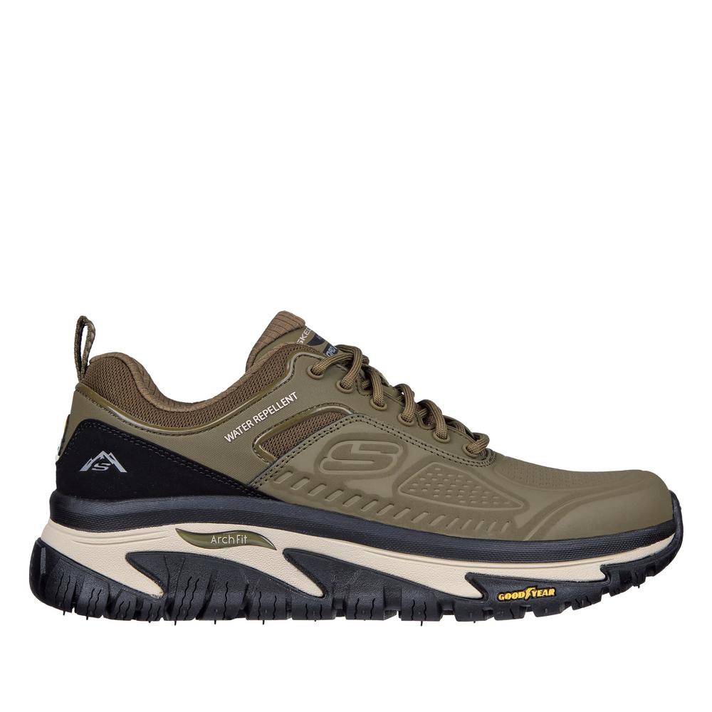 Férfi cipő Skechers Relaxed Fit Arch Fit Road Walker Recon 237333OLBK - zöld