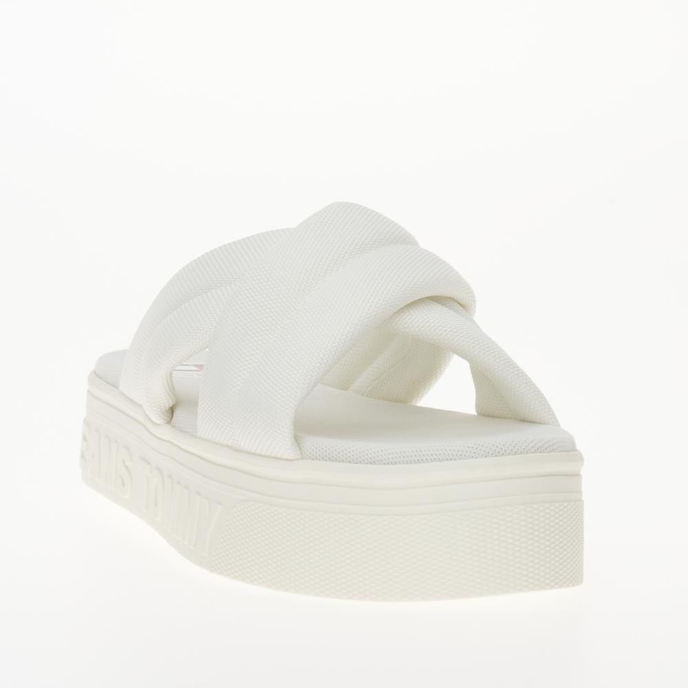 Flip Flop Tommy Jeans Lettering Flatform EN0EN02465-YBL - fehér