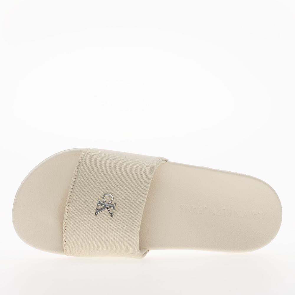 Flip Flop Calvin Klein Slide Monogram Hardware YW0YW01713-AEO - fehér