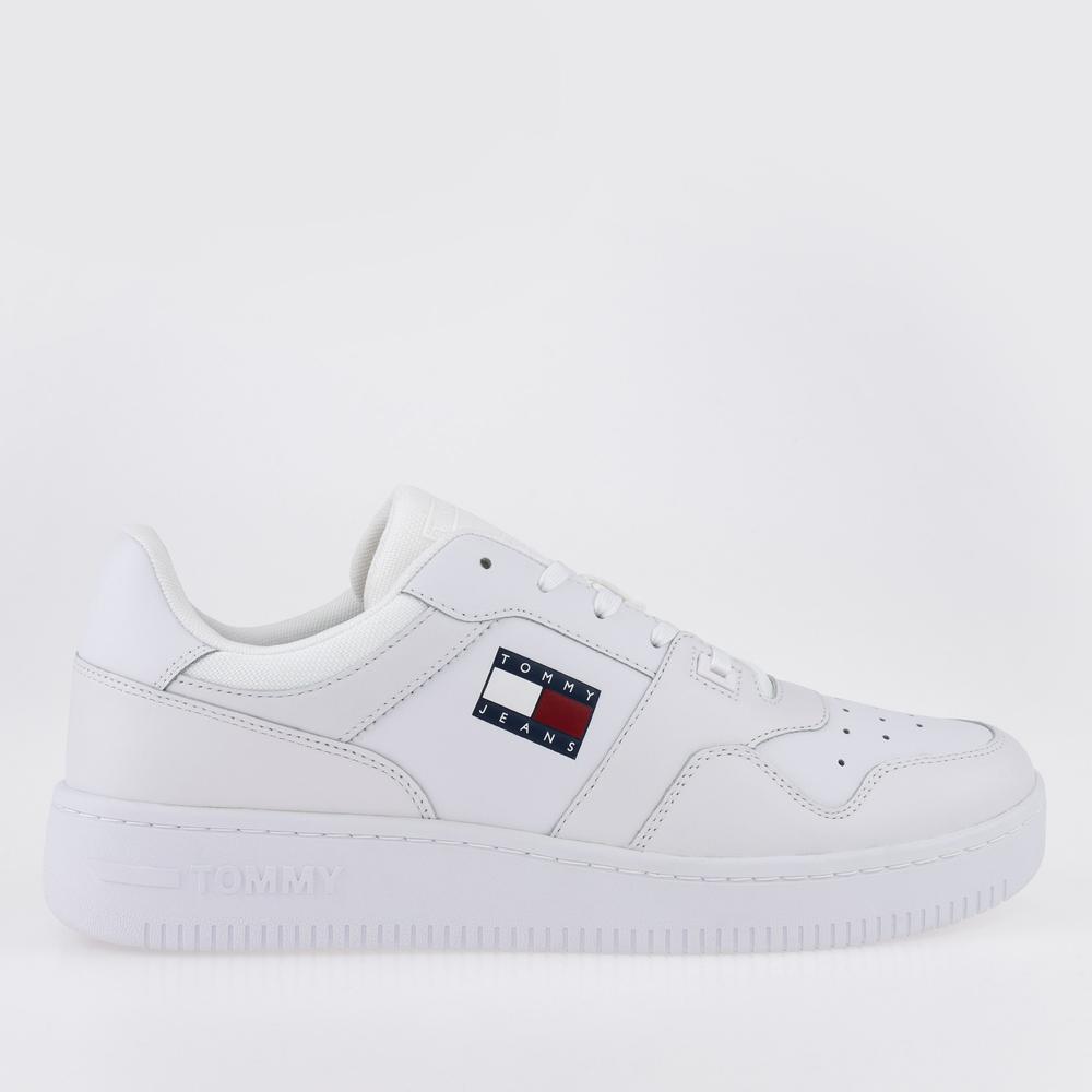 Cipő Tommy Jeans Retro Basket EM0EM00955-YBR - fehér