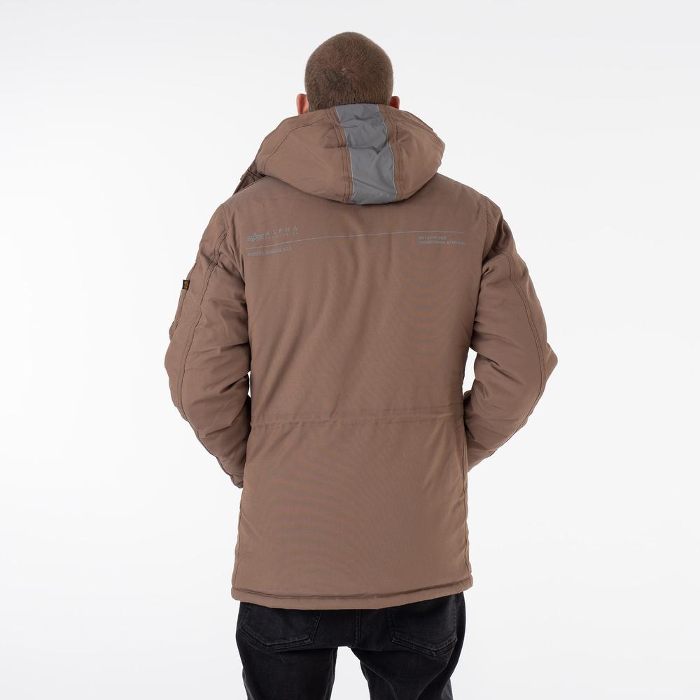 Dzseki Alpha Industries N3B Expedition Parka 108112183 - barna