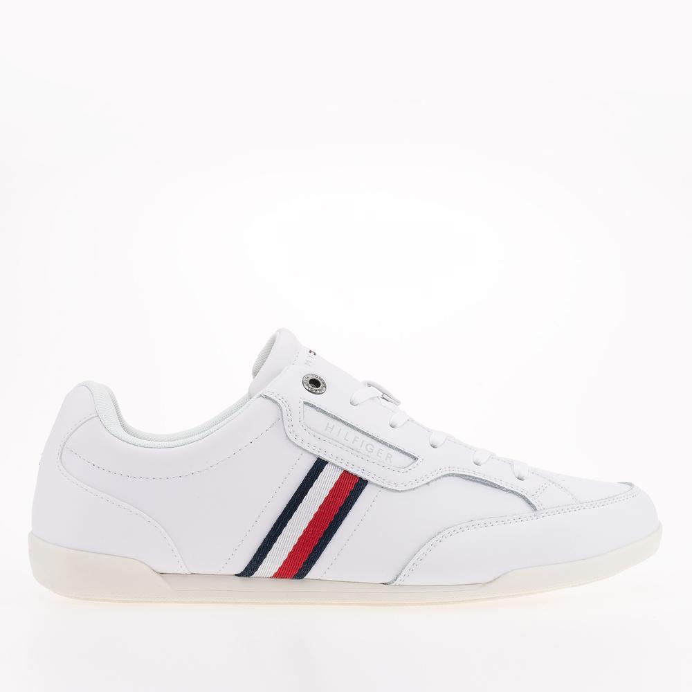 Cipő Tommy Hilfiger Classic LO Cupsole Leather FM0FM04277-YBR - fehér