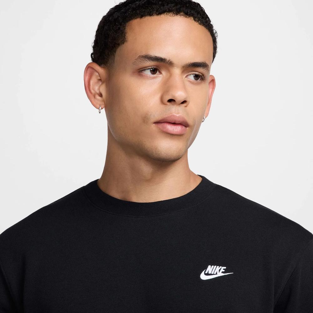 Férfi pulóver Nike Club French Terry Crew FN3888-010 - fekete