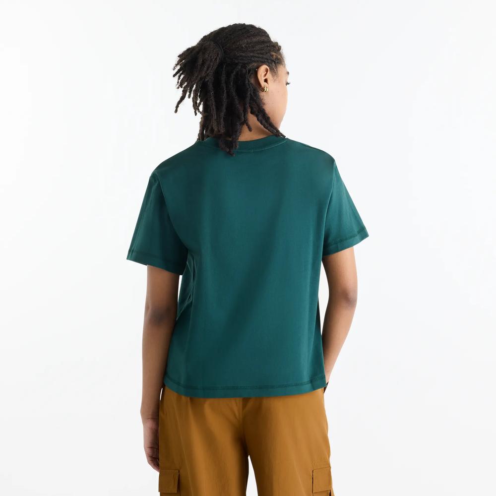 Női póló New Balance Athletics Premium Logo Hip Length WT62B7V2NOG - zöld