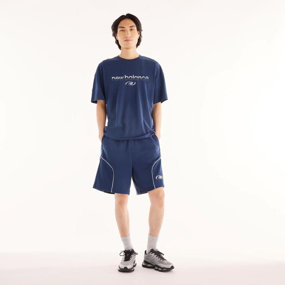 Férfi póló New Balance Trackside MT6279IZNNY - sötétkék